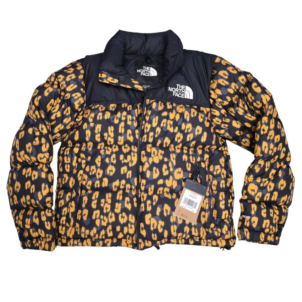 The North Face Women's 1996 Retro Nuptse Arrowwood Yellow/Leopard 700 Down